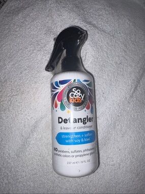 So Cozy Kids Detangler & Leave-In Conditioner — White with Black Cap